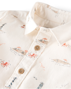 Baby Boy 2-Piece Set Made with Organic Cotton in Coastal Vacation Print, image 4 of 6 slides