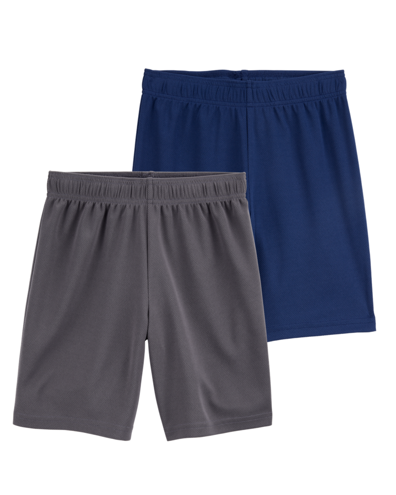 Kid 2-Pack Active Mesh Shorts, image 1 of 7 slides