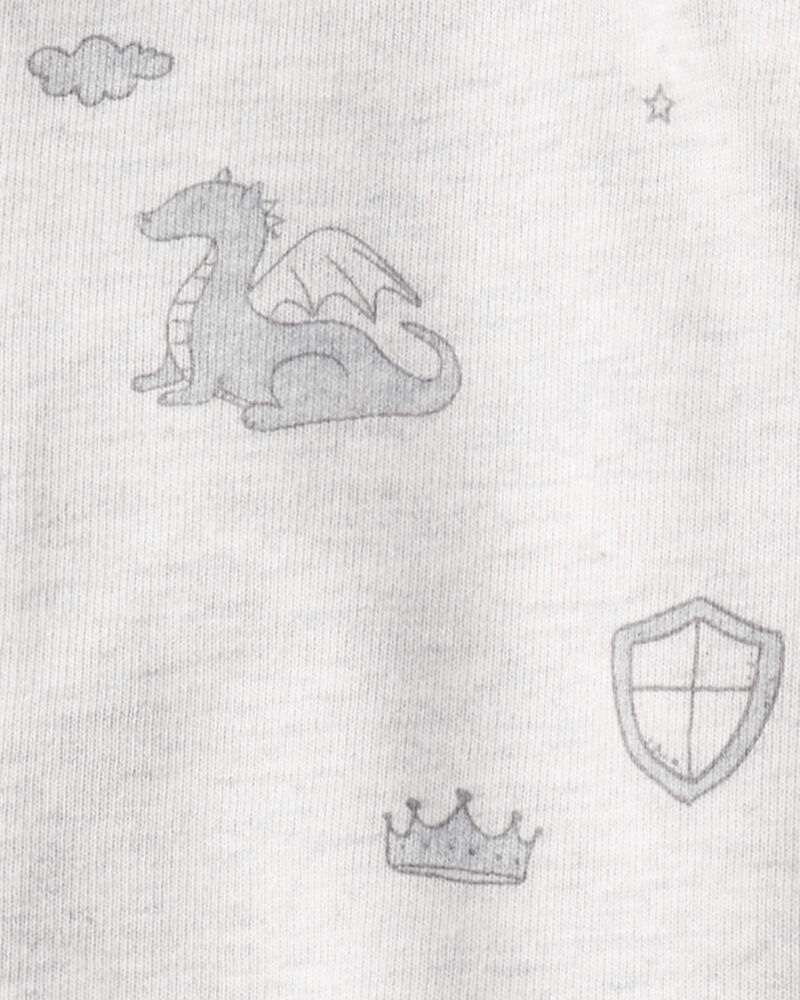 Baby 3-Piece Fairytale Print Little Jacket Set - Ivory/Grey, image 3 of 4 slides