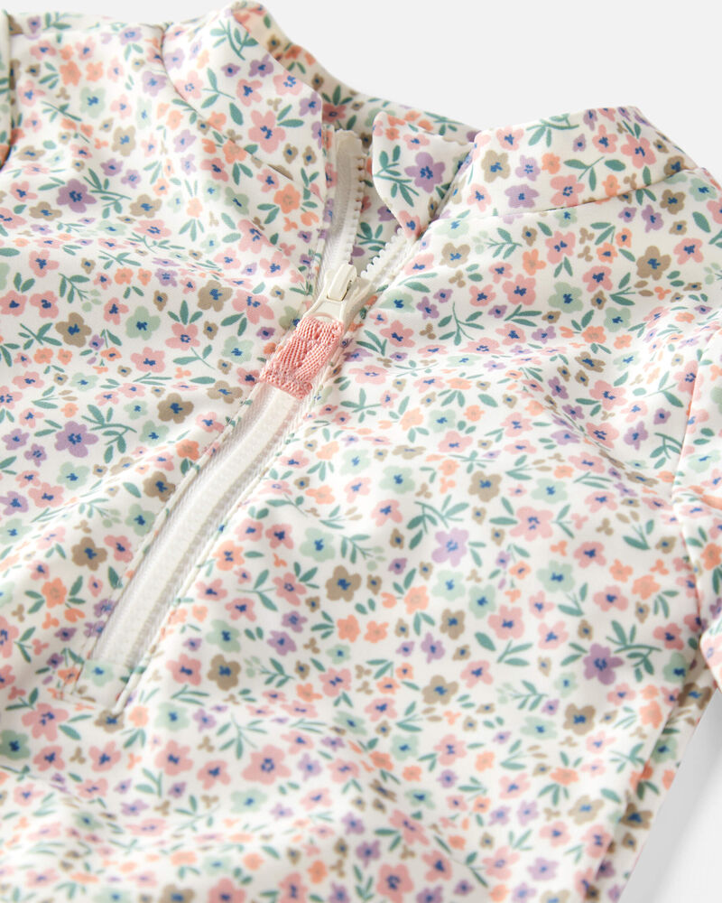 Baby Girl Recycled Ruffle Swimsuit, image 3 of 4 slides