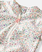 Baby Girl Recycled Ruffle Swimsuit, image 3 of 4 slides