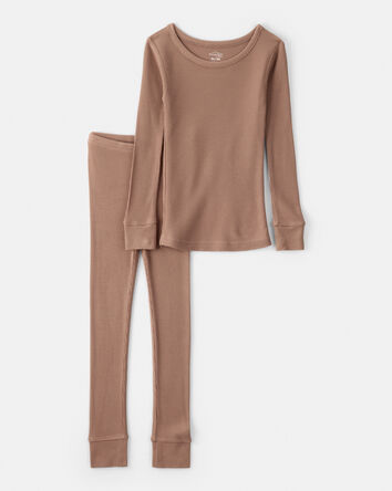 Toddler PurelySoft 2-Piece Pajamas - Brown, 