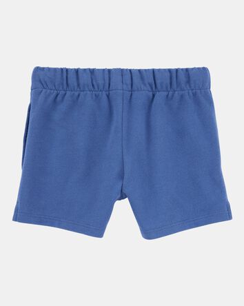 Baby Pull-On French Terry Shorts - Blue, 