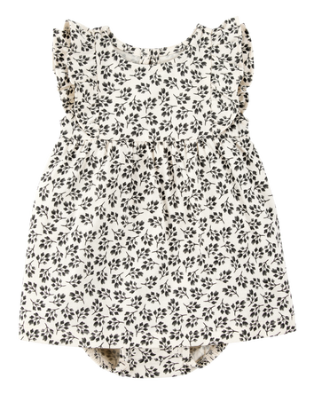 Baby Girl Floral Print Sunsuit, 