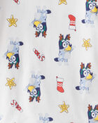 Toddler Bluey&trade; 100% Cotton Long-Sleeve Snug Fit 2-Piece Pajamas - White, image 2 of 3 slides