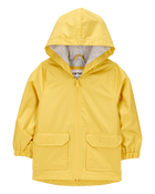 Toddler Boy Solid Rain Jacket - Yellow, image 1 of 3 slides