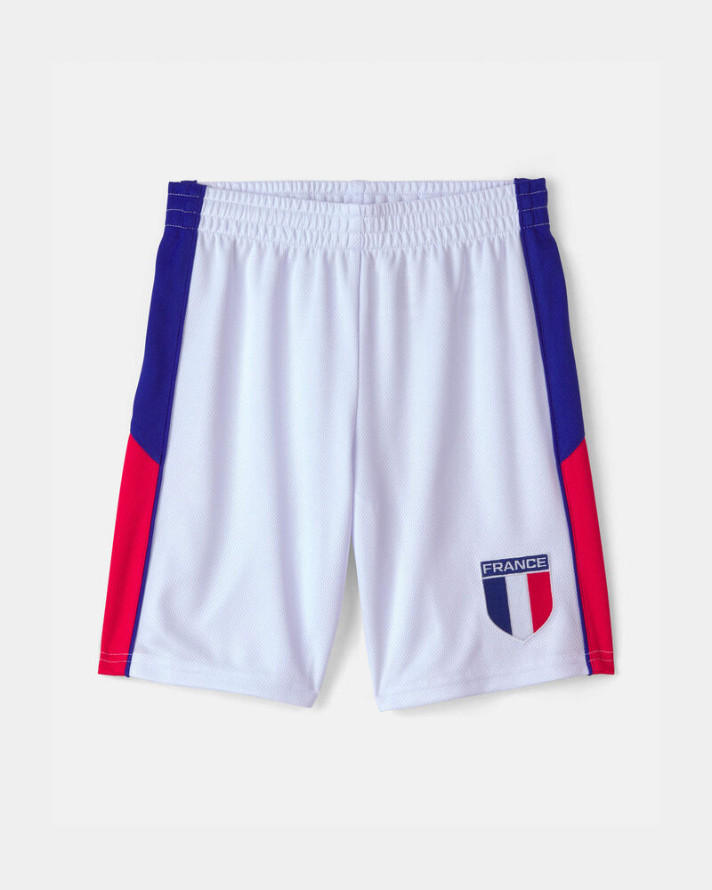 Kids 2-Piece Umbro France Soccer Jersey & Short Set - Blue/Red/White, image 7 of 12 slides