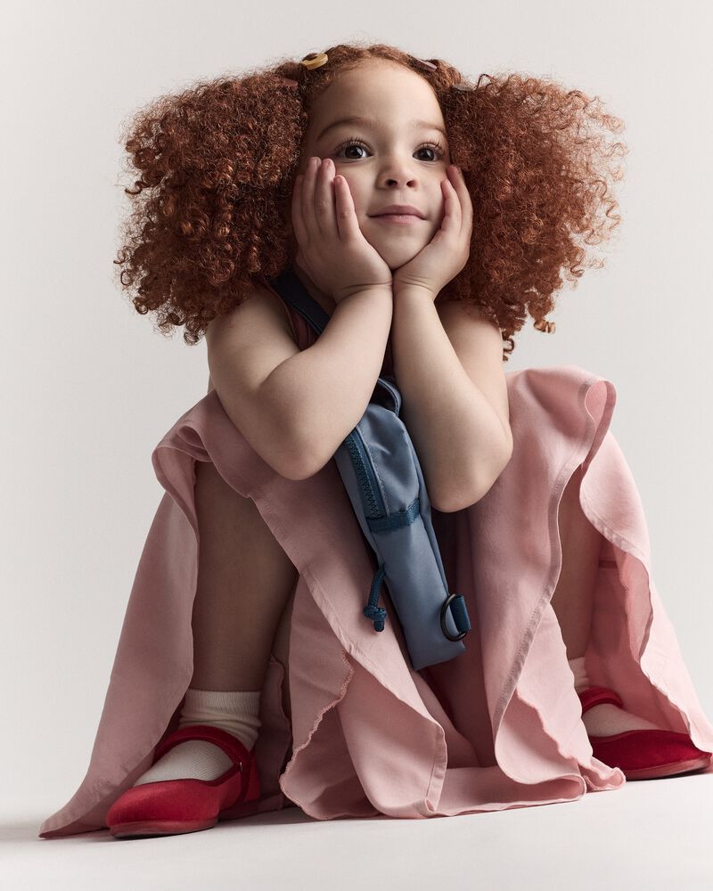 Toddler Girl Avenue Twirl&trade; Midi Skirt with Otter Pockets - Light Pink, image 5 of 6 slides