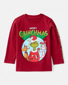 Toddler Dr. Seuss&trade; The Grinch Long-Sleeve Graphic Tee - Red, image 1 of 4 slides