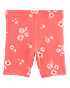 Toddler 2-Piece Floral Tank Dress & Bike Shorts Set - Orange, image 7 of 7 slides