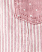 Baby Girl Vintage Inspired Hickory Denim Jacket -  Pink, image 2 of 3 slides