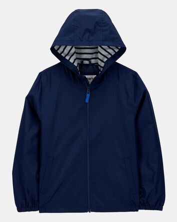 Boys Solid Windbreaker Jacket - Navy, 
