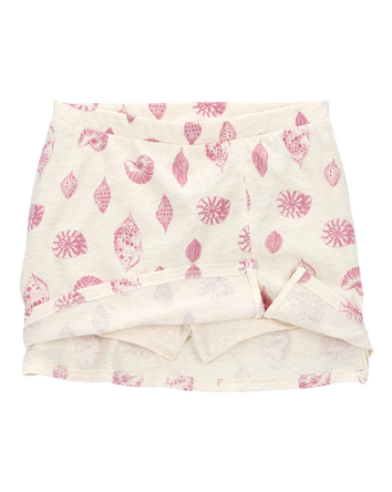 Girls Seashell Golf Skort - Ivory, 