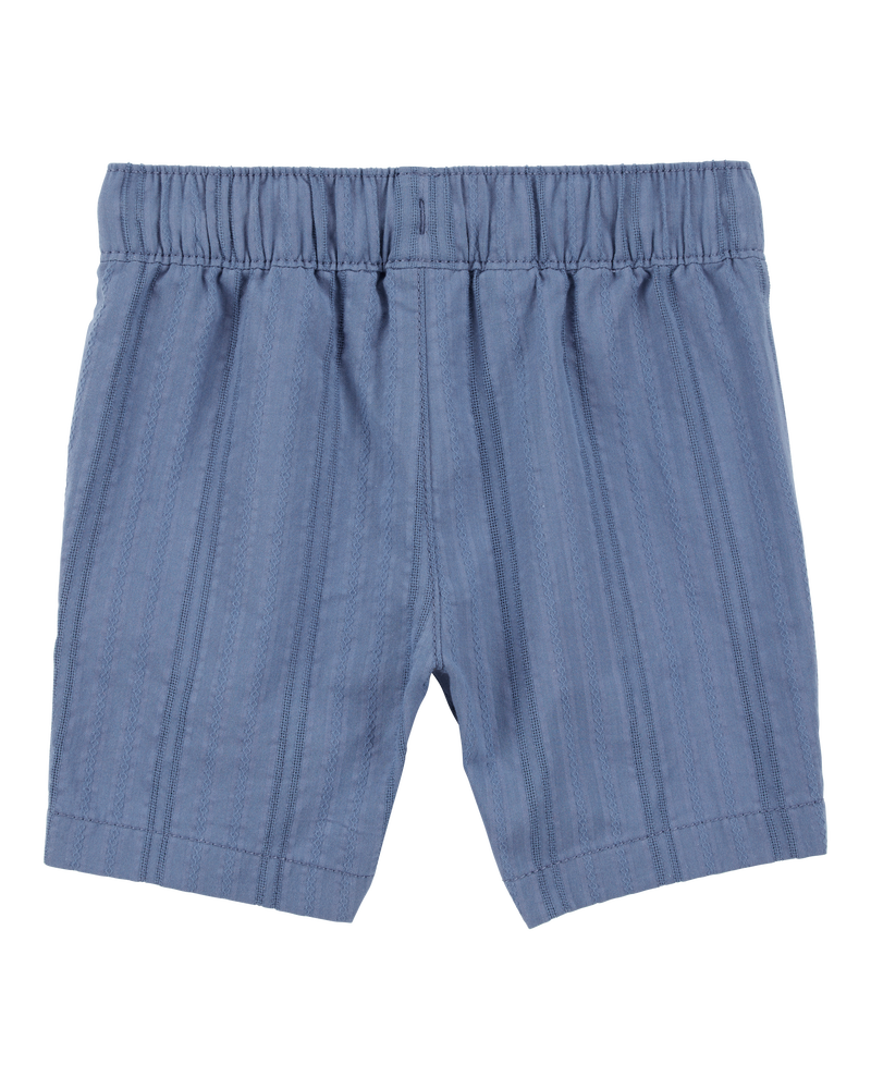 Toddler Seersucker Drawstring Shorts - Blue, image 4 of 6 slides