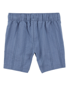 Toddler Seersucker Drawstring Shorts - Blue, image 4 of 6 slides