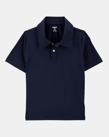 Kid 2-Pack Active Uniform Polo Shirts in Moisture Wicking BeCool&trade; Fabric - Navy, 