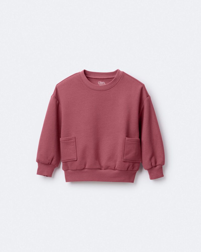 Toddler Otter Sweatshirt&trade; with Pockets - Burgundy, image 2 of 6 slides