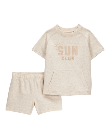 Toddler Boho Chic Sun Club 2-Piece Outfit Set, 