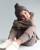 Toddler Long-Sleeve Relaxed Henley Tee - Brown, image 4 of 7 slides