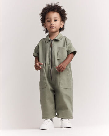 Toddler Day Out&trade; Cropped Jumpsuit - Olive, 