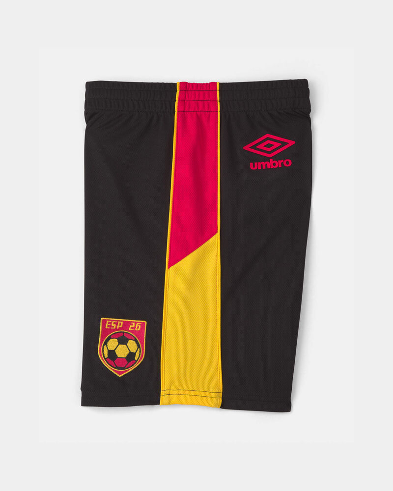 Kids 2-Piece Umbro Spain Soccer Jersey & Short Set - Red/Yellow/Black, image 7 of 10 slides