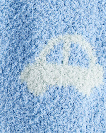 Car Print Stroller Blanket - Blue, 