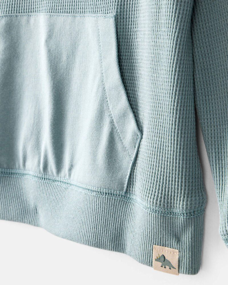 Toddler Boy Waffle Knit Long-Sleeve Tee & Pant Set - Green, image 2 of 4 slides