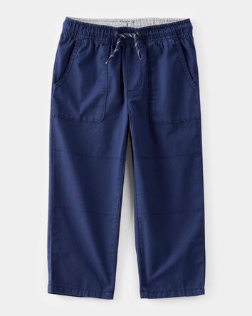 Toddler Boy Drawstring Pull-On Pants - Navy, 
