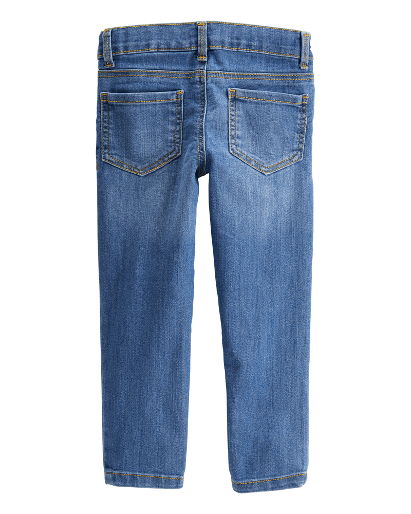 Toddler Medium Blue Wash Super Skinny-Leg Jeans, image 2 of 4 slides