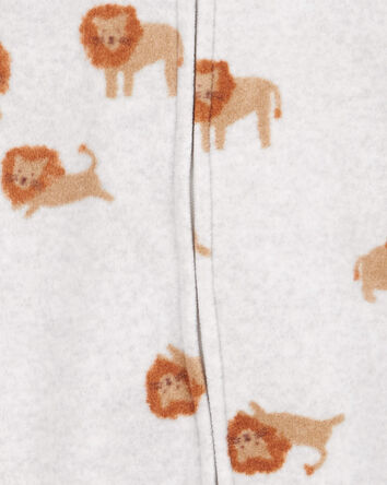 Baby Lion Fleece Zip-Up Footie Sleep & Play Pajamas, 