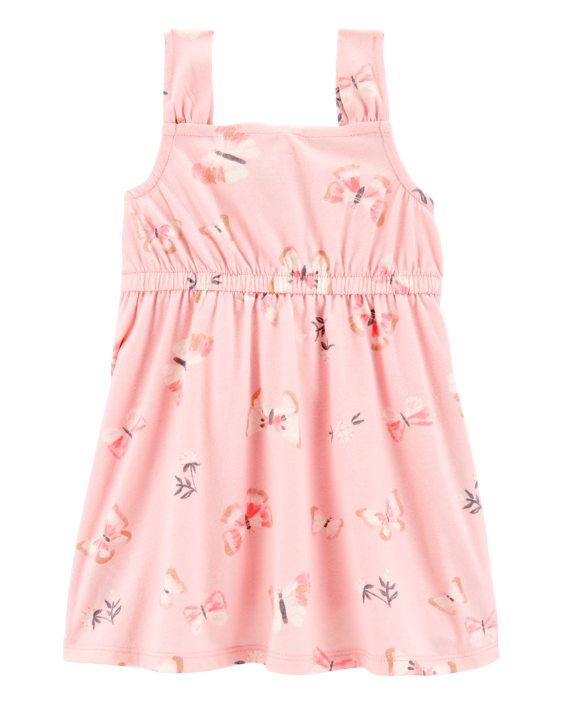 Baby Butterfly Tank Dress - Pink, image 2 of 5 slides