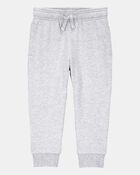 Toddler Boy Pull-On Drawstring Joggers - Grey, image 1 of 6 slides