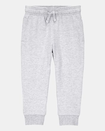 Toddler Boy Pull-On Drawstring Joggers - Grey, 