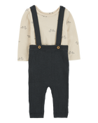 Baby 2-Piece Bodysuit & Sweater Coveralls, image 1 of 5 slides