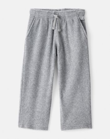 Toddler Boy Fleece Pants - Grey, 