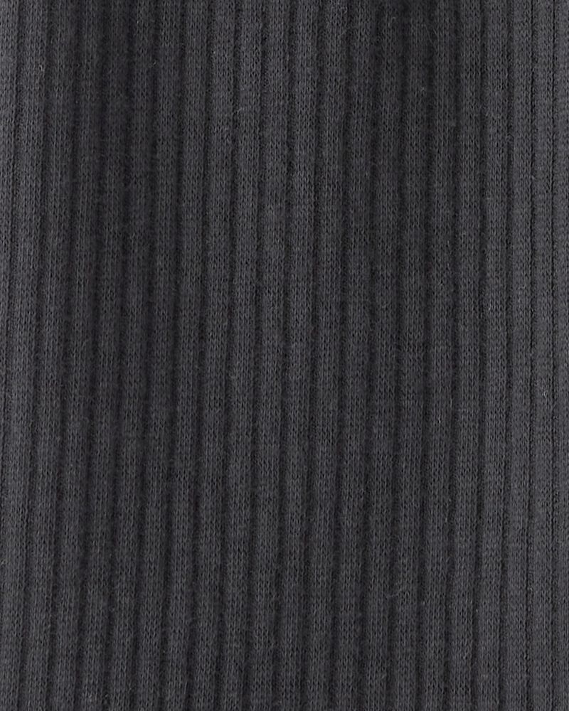 Toddler Girl Pull-On Stretch Rib Leggings - Black, image 3 of 4 slides