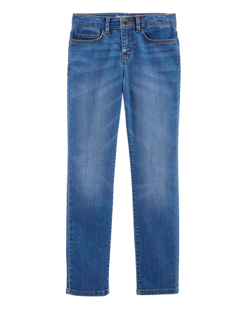 Kid Medium Blue Wash Slim-Fit Skinny-Leg Jeans, 