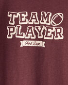 Toddler Boy Team Player Football Short-Sleeve Graphic Tee - Maroon, image 2 of 3 slides