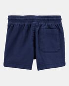 Baby Pull-On Twill Shorts - Navy, image 2 of 4 slides