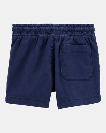 Baby Pull-On Twill Shorts - Navy, 