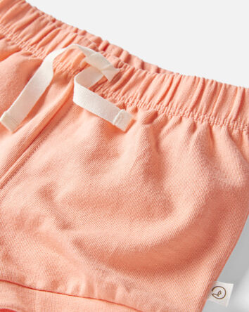 Baby Girl 2-Pack Organic Cotton French Terry Shorts, 
