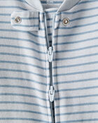 Baby Boy Walrus 100% Cotton Long-Sleeve Snug Fit Sleep & Play Pajamas - Blue, image 2 of 5 slides