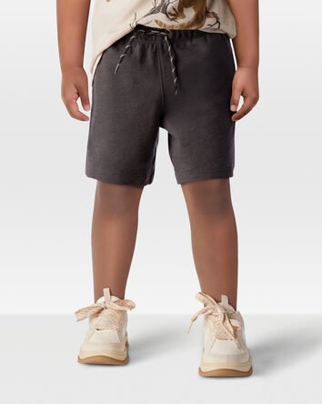 Toddler Pull-On Cotton-Blend Shorts - Black, 