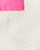 Baby Girl 3-Piece Fleece Vest Outfit Set - Pink, image 4 of 7 slides