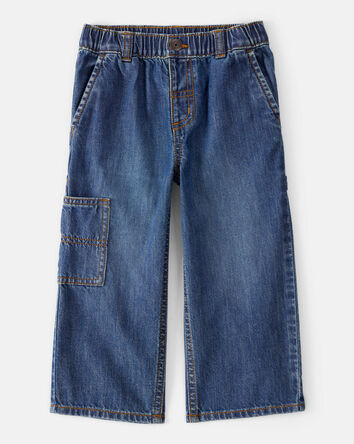 Toddler Boy  Wide-Leg Carpenter Denim Jeans - Medium Wash, 