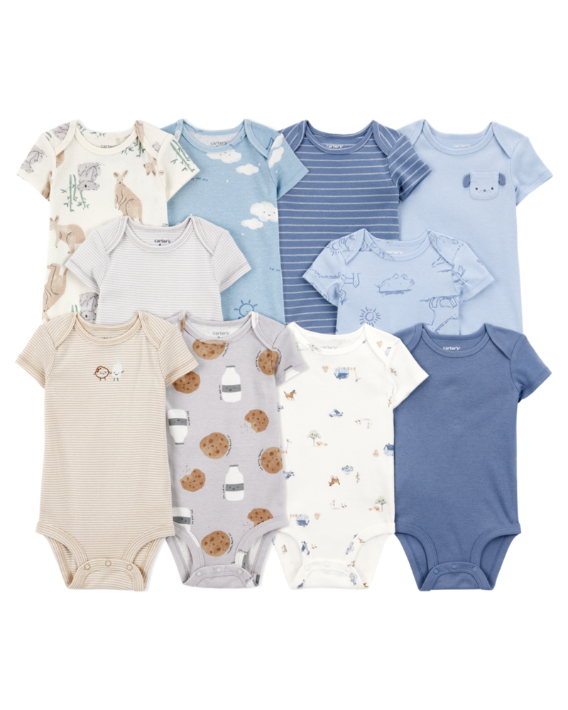 Baby 10-Pack Short-Sleeve Bodysuits, image 1 of 15 slides