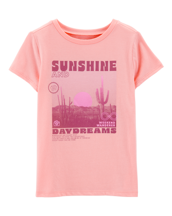 Kid Sunshine Graphic Short-Sleeve Tee - Orange, 