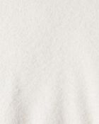 Toddler Girl Brushed Sweater - White, image 2 of 3 slides