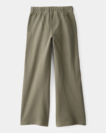 Kid French Terry Drawstring Pants - Olive, 