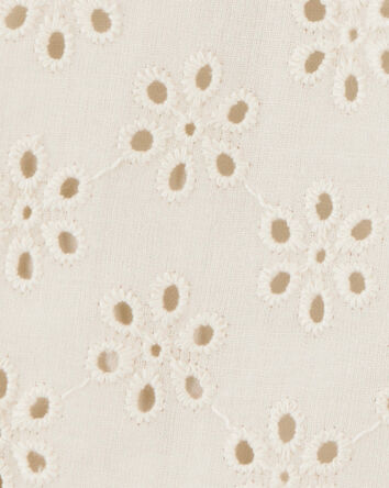 Baby Solid Cotton Dress - Cream, 